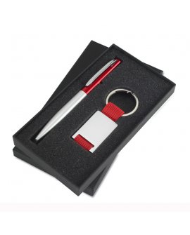 Ball pen and key ring set