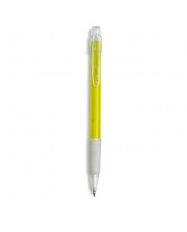 Ball pen with rubber grip