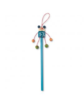 Funny character head pencil