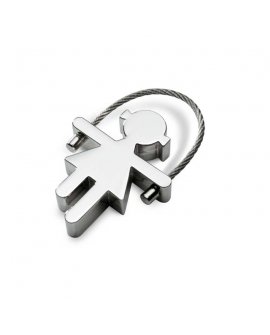 Girl metal keyring Girl metal keyring