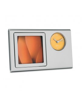 Desk clock w/photo frame Desk clock w/photo frame
