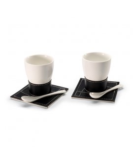 Ceramic coffee mug set for 2