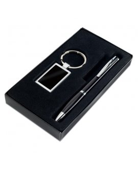 Ball pen and keyring set