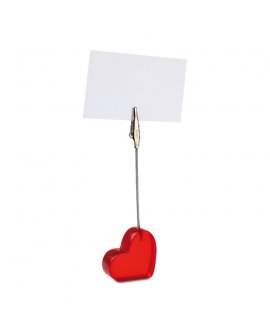 Heart shaped desk clip