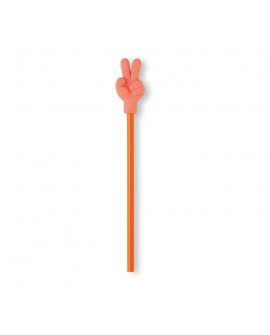 Pencil with eraser hand shape Pencil with eraser hand shape