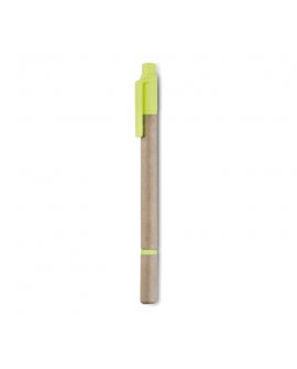 Carton body pen w/ highlighter