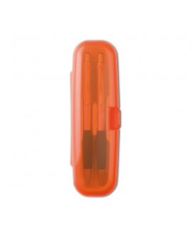Ball pen set in plastic box