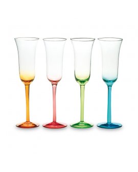 Coloured champagne glasses set Coloured champagne glasses set