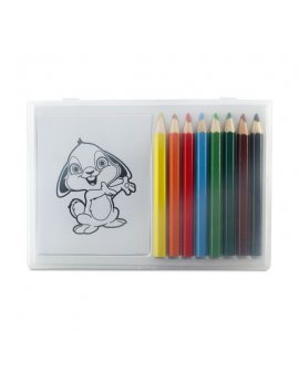 Wooden pencil colouring set