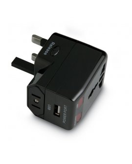 Travel adapter with USB plug Travel adapter with USB plug
