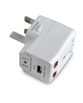 Travel adapter with USB plug Travel adapter with USB plug