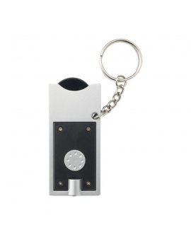 LED torch keyring with token LED torch keyring with token