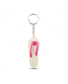 Bicolour slipper shape keyring