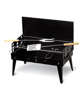 Foldable BBQ with tools Foldable BBQ with tools