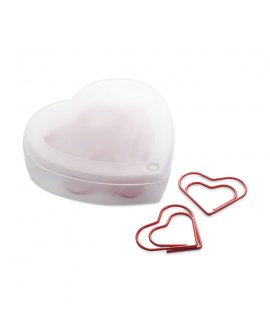 Heart shape clips in box Heart shape clips in box