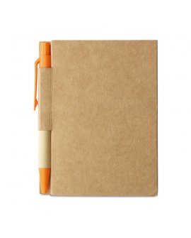 Memo note w mini recycled pen