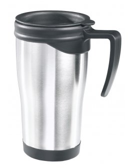 Mug "On the way" with lid, 390ml Mug "On the way" with lid, 390ml