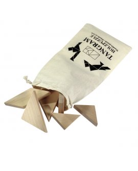 Puzzle "Tangram", wooden, in co…