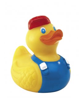 Rubber duck "Bob" with a blue o…
