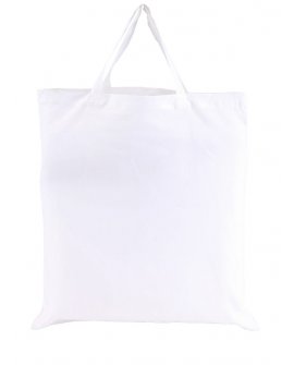 Cotton bag "Pure" with 2 short … Cotton bag "Pure" with 2 short …