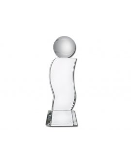 crystal tennis trophy