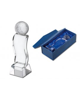 crystal golf trophy