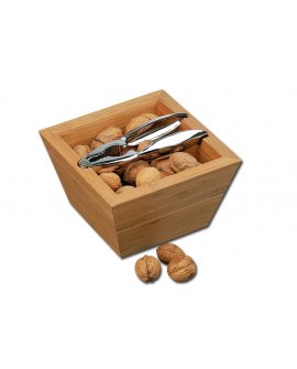 bowl with nut cracker bowl with nut cracker