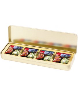 Tin with label   Set of 12 pcs chocolates